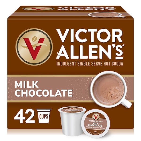Victor Allen Victor Allen's Coffee Milk Chocolate Flavored Hot Cocoa Mix, 42 Count, Single Serve K-Cup Pods for Keurig K-Cup Brewers - FG015879RV