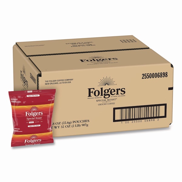 Folgers Coffee Filter Packs, Special Roast, 0.8 oz, PK40 PK - 2550006898