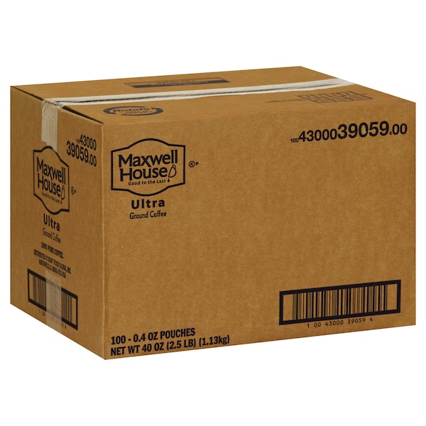 Maxwell House Maxwell House Coffee Ultra Ground Coffee .4 oz., PK100 - 10043000390594
