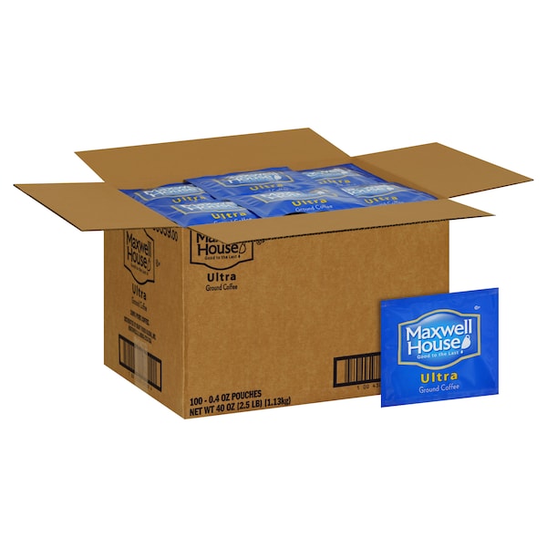 Maxwell House Maxwell House Coffee Ultra Ground Coffee .4 oz., PK100 - 10043000390594