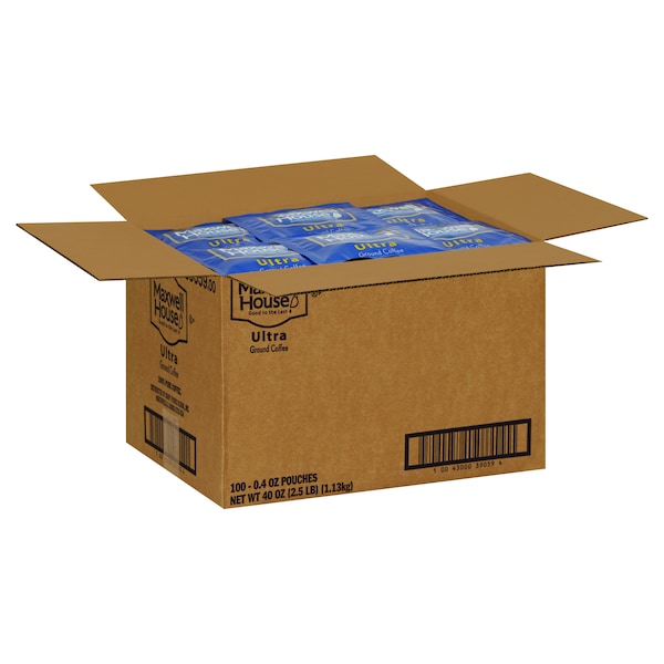 Maxwell House Maxwell House Coffee Ultra Ground Coffee .4 oz., PK100 - 10043000390594