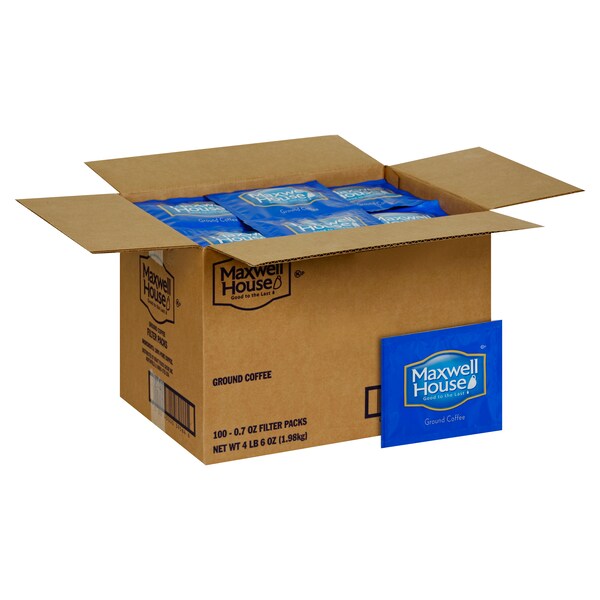 Maxwell House Maxwell House Filter Pack Ground Coffee .7 oz., PK100 - 00043000395646