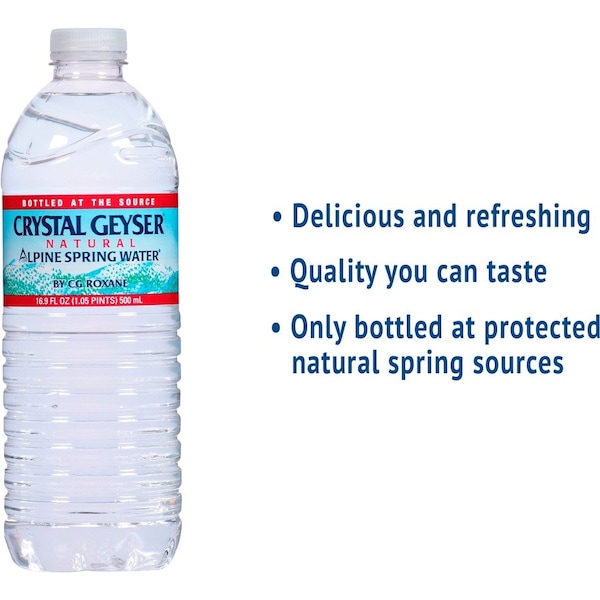 Crystal Geyser Alpine Spring Water, 16.9 oz Bottle, PK1890 - 35001 8