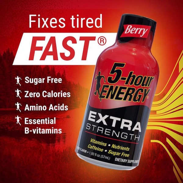 5 Hour Energy 5-hour Energy Extra Strength Sugar Free Berry Energy Shot 1.93 oz - 718128