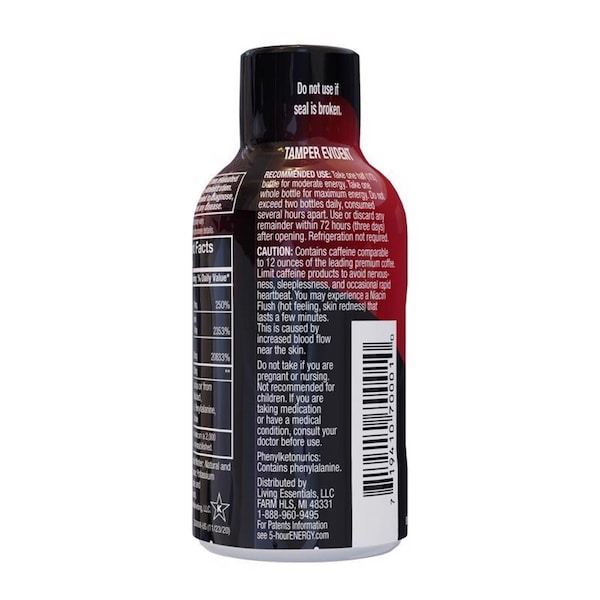 5 Hour Energy 5-hour Energy Extra Strength Sugar Free Berry Energy Shot 1.93 oz - 718128