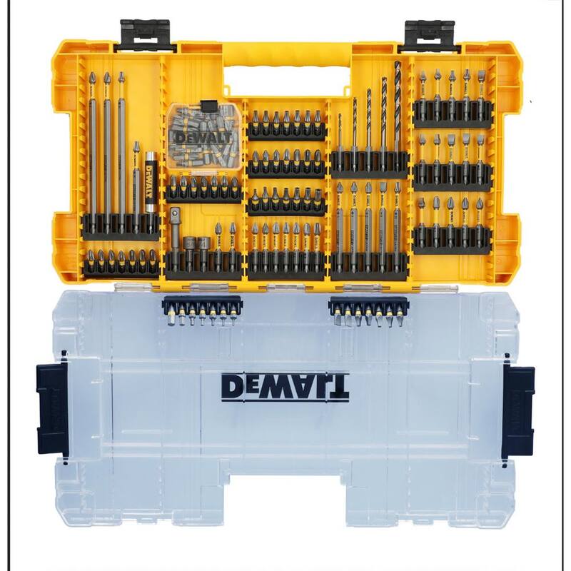 DEWALT MAXFIT ULTRA Set de brocas y puntas de acero para taladro y atornillado (120 piezas) - DWAF120PCSET