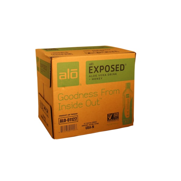 Alo Drink Exposed Original Aloe & Honey 16.9 fl. oz., PK12 - ALO-01122