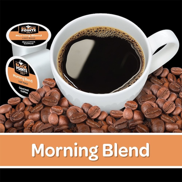 Black Pointe Bay Coffee, Morning Blend, Light Roast, 80 Count Single Serve Coffee Pods - FG018104