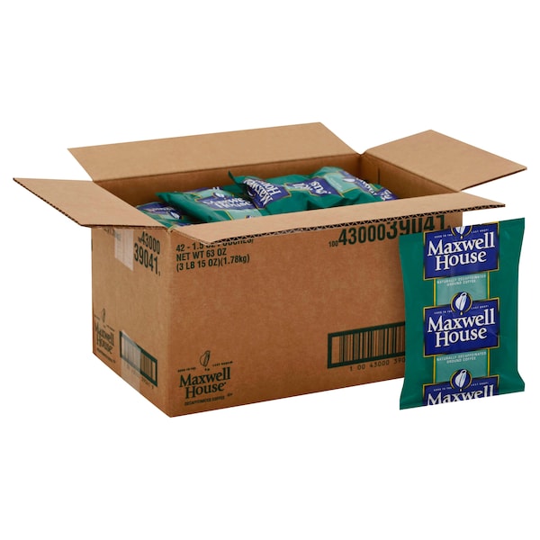 Maxwell House Maxwell House Decaffeinated Ground Coffee 1.5 oz., PK42 - 10043000390419