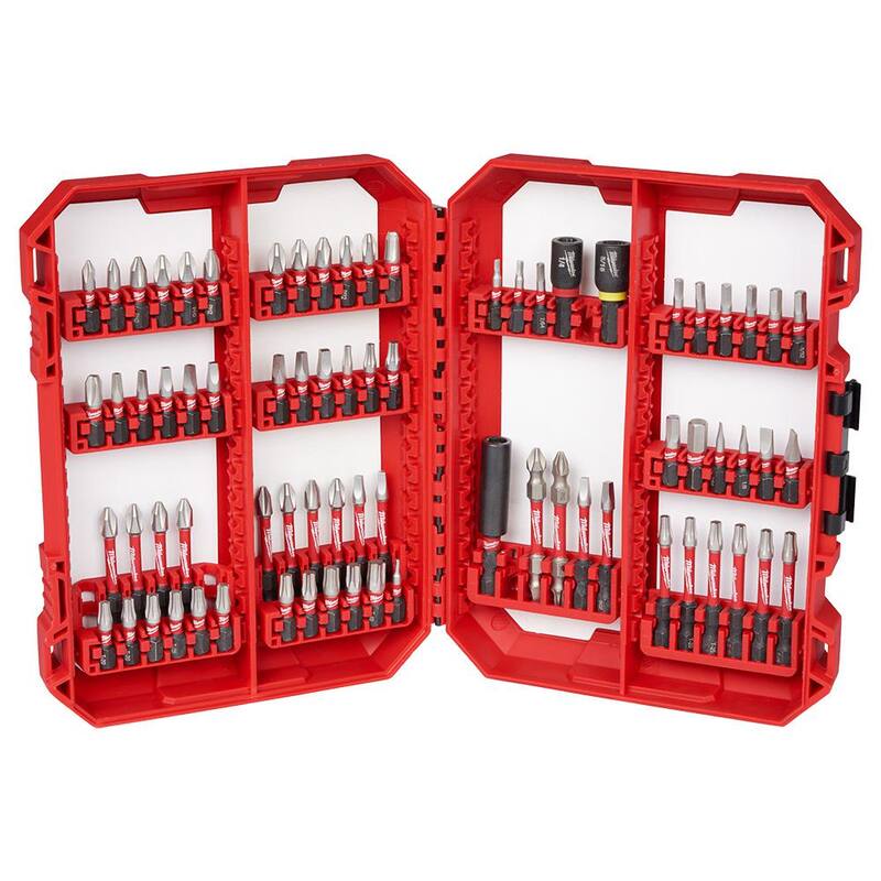 Set de puntas para desarmador de aleación de acero SHOCKWAVE Impact Duty de Milwaukee (74 piezas) - 48-32-5154