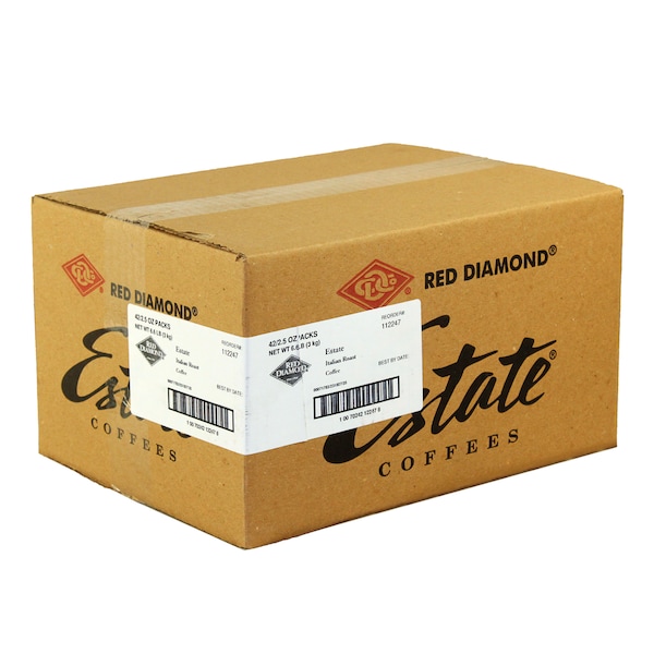 Red Diamond Coffee Estate Italian Roast 2.5 oz., PK42 - 112247