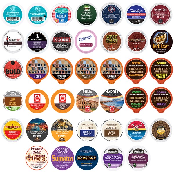 Perfect Sampler Perfect Samplers Variety Pack, Dark Roast & Bold Flav-40 Ct - WM-PS-BOLD-40