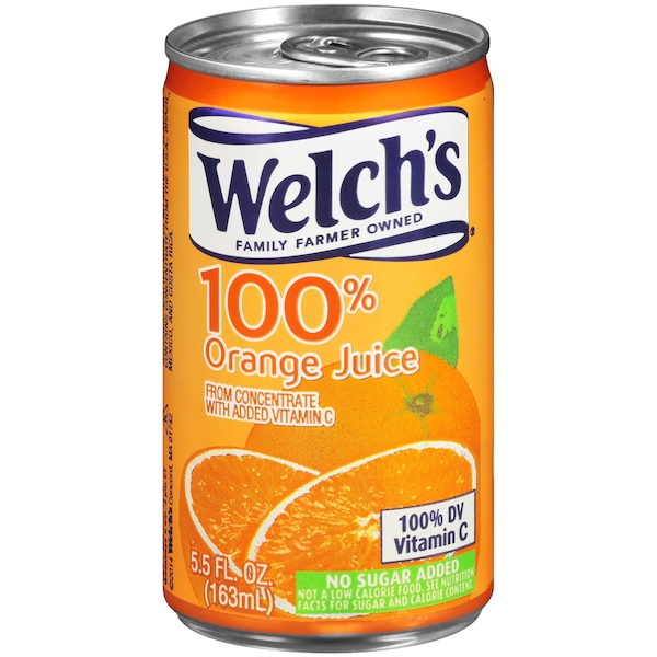 Welchs Welch's 100% Orange Juice 5.5 fl. oz., PK48 - WPD28100