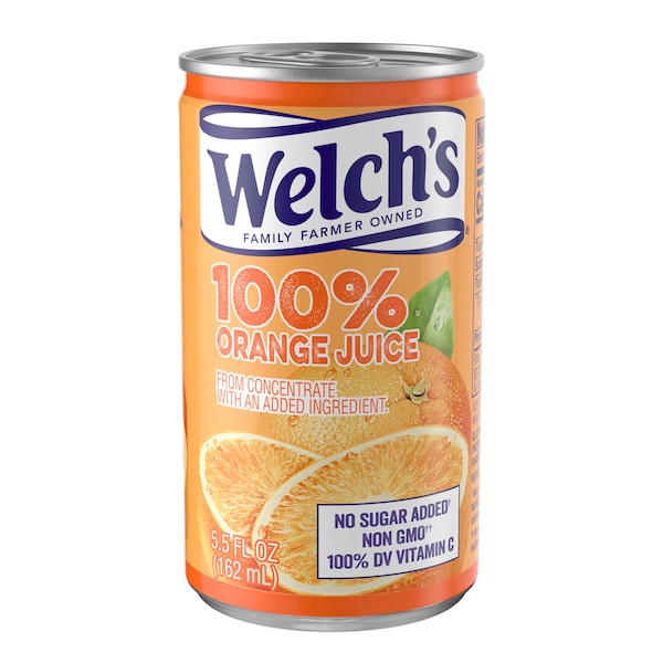 Welchs Welch's 100% Orange Juice 5.5 fl. oz., PK48 - WPD28100