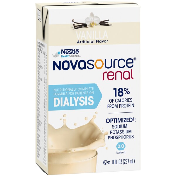 Nestle Renal Vanilla Liquid Nutritional Drink 8 fl. oz. Boxes, PK27 - 10043900351107