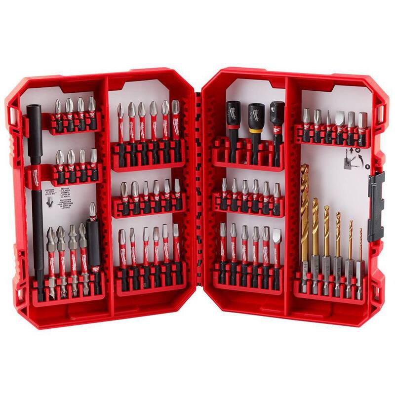 Set de puntas de desarmador de acero aleado Milwaukee SHOCKWAVE Impact Duty (60 piezas) - 48-32-4097