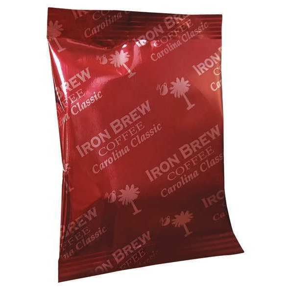 Iron Brew Coffee, Carolina Classic, Fraction Pack, Caffeinated, Ground, 5.46 lb, 50 PK - C-50CTCR-NF