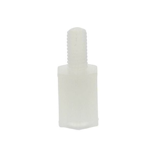 Newport Fasteners Hex Standoff, #8-32 Thrd Sz, Nylon Natural, 1/4" Hex W, 1000 PK - 143208HMN