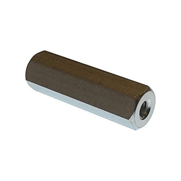 Newport Fasteners Hex Standoff, #6-32 Thrd Sz, 2 in L, Aluminum Plain, 3/8" Hex W, 632 PK - 2262-632-AL