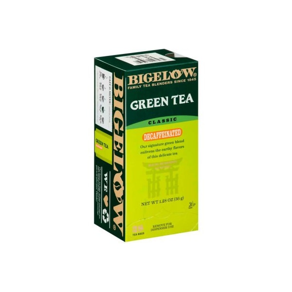 Bigelow Tea Co Bigelow Decaffeinated Green Tea, Green Decaf, 0.34 lbs, 28/Box - RCB10347