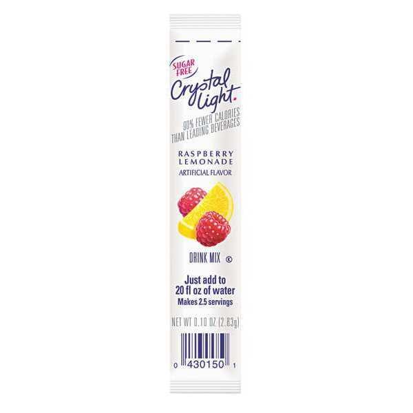 Crystal Light On the Go Tea Mix Powder, 0.16 oz., Mix Powder, Raspberry Lemonade, 30 PK - 00015