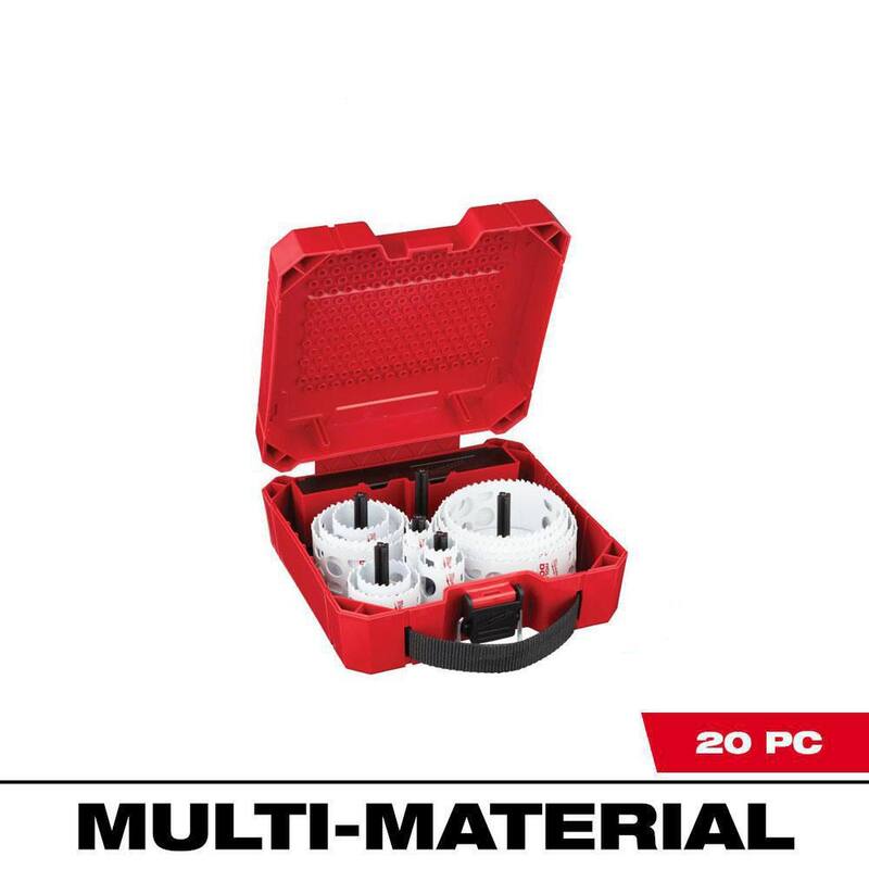 Juego de sierra perforadora bi-metálica para propósitos generales Hole Dozer de Milwaukee (20 piezas) - 49-22-4170