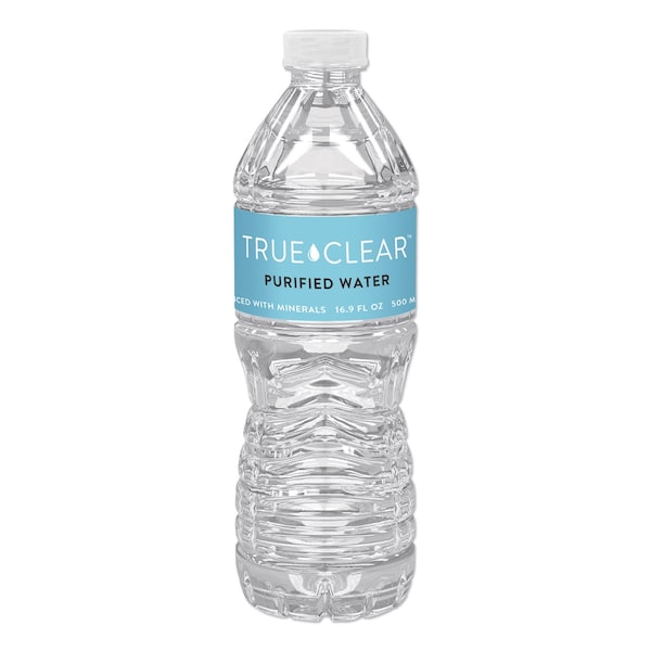 True Clear Purified Bottled Water, 16.9 oz Bottle, 24PK - TRC05L24CT