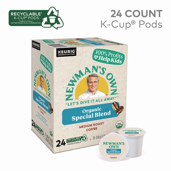 Newmans Own Organics Special Blend Coffee K-Cups, PK24 - 4050