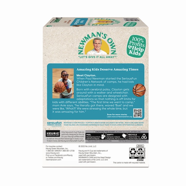 Newmans Own Organics Special Blend Coffee K-Cups, PK24 - 4050