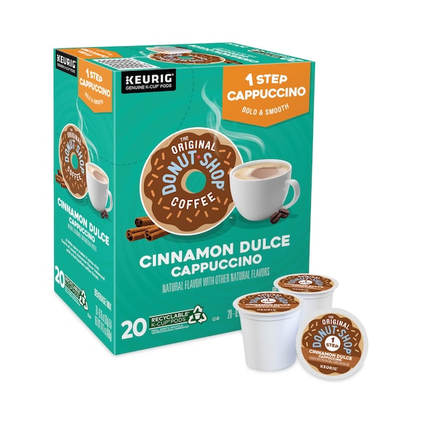 The Original Donut Shop Classic Cappuccino K-Cups, PK20, 20PK - 5000361529