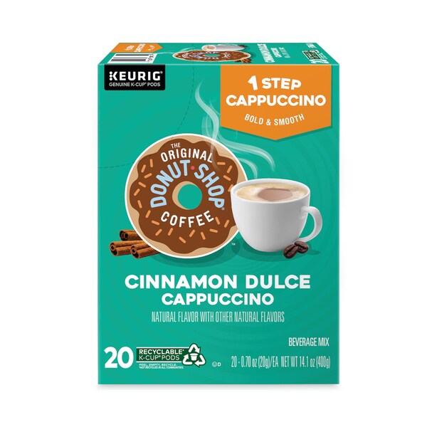 The Original Donut Shop Classic Cappuccino K-Cups, PK20, 20PK - 5000361529