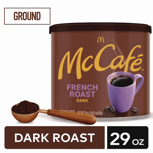 Mccafe Ground Coffee, French Roast, 29 oz Can - 043000078310