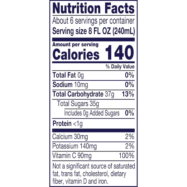Welchs Welch's 100% Purple Grape Plastic Juice 46 oz. Bottle, PK8 - WPD31400