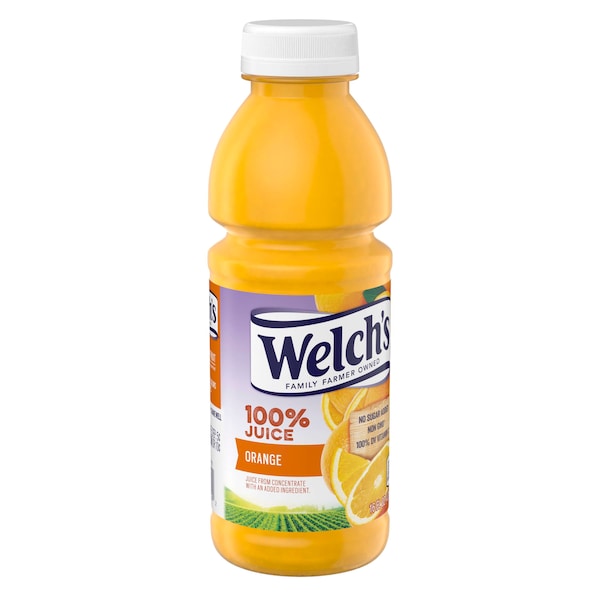 Welchs Welch's 100% Orange PET Bottle Juice 16 fl. oz. Bottle, PK12 - WPD30194