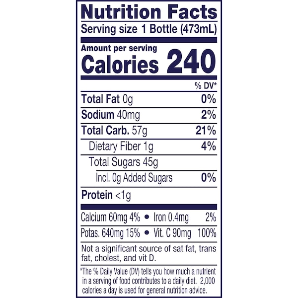 Welchs Welch's 100% Orange PET Bottle Juice 16 fl. oz. Bottle, PK12 - WPD30194