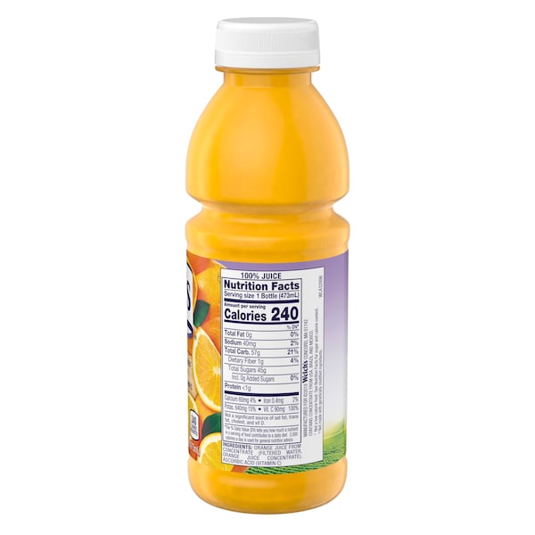 Welchs Welch's 100% Orange PET Bottle Juice 16 fl. oz. Bottle, PK12 - WPD30194