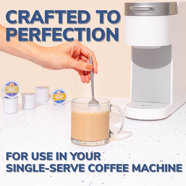Victor Allen Victor Allen's Coffee French Vanilla Cappuccino, 6-12 Count, Single Serve Coffee Pods for Keurig K-Cup Brewers - FG016399