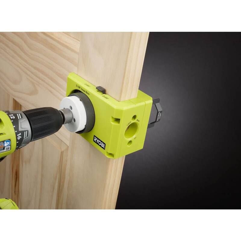 RYOBI Kit de instalación de cerradura para puerta de madera/metálica - A99DLK4