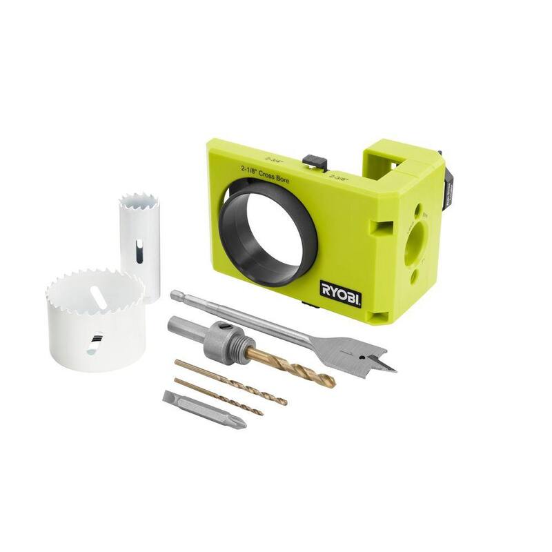 RYOBI Kit de instalación de cerradura para puerta de madera/metálica - A99DLK4