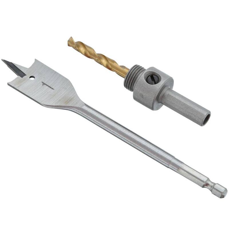 RYOBI Kit de instalación de cerradura para puerta de madera/metálica - A99DLK4