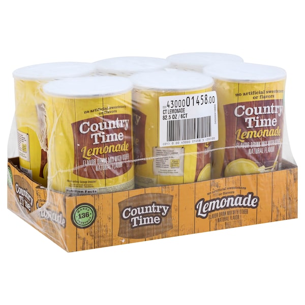 Country Time Beverage Country Time Lemonade 82.5 oz., PK6 - 00043000014585