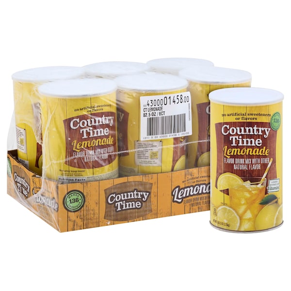 Country Time Beverage Country Time Lemonade 82.5 oz., PK6 - 00043000014585
