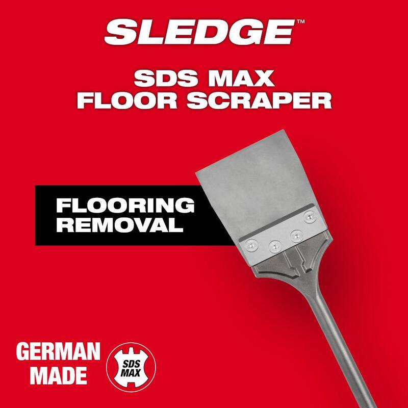 Milwaukee 6 pulgadas SLEDGE SDS-MAX Raspador para Piso - 48-62-4096