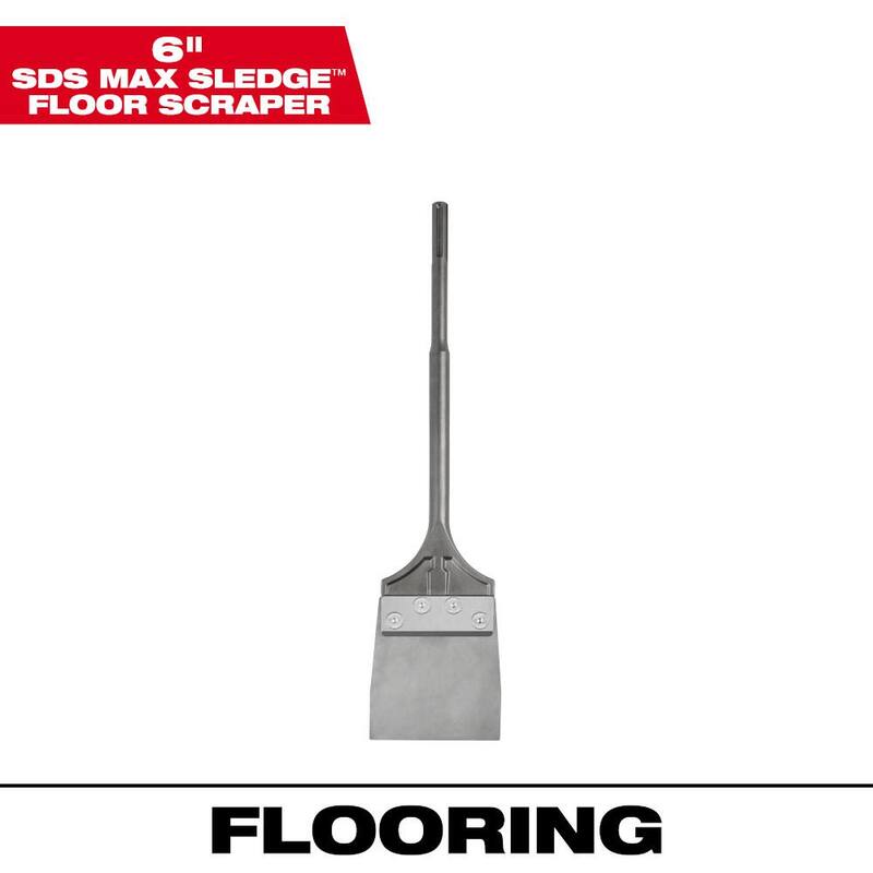 Milwaukee 6 pulgadas SLEDGE SDS-MAX Raspador para Piso - 48-62-4096