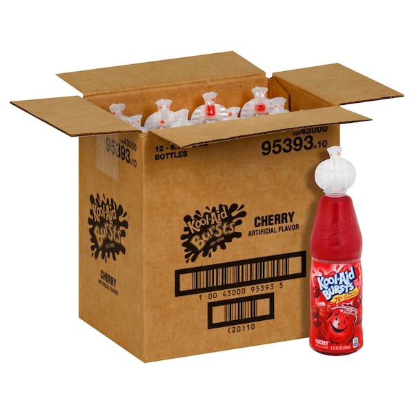 Kool-Aid Beverage Kool-Aid Burst Cherry 6.75 fl. oz., PK12 - 10043000953935