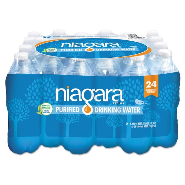 Niagara Bottling Purified Drinking Water, 16.9 oz Bottle, 2016PK - NDW05L24PDRPBN84
