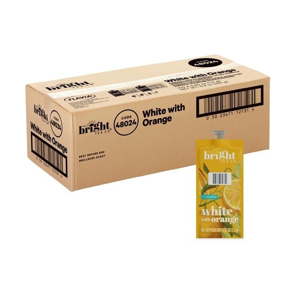 Lavazza Tea, Bright Tea Co, White w/ Orange, Freshpack, MI, 100PK - LAV48024
