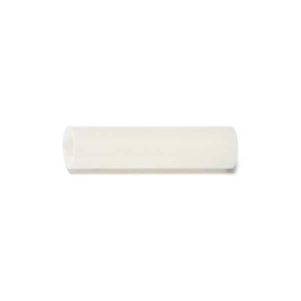 Midwest Fastener Round Spacer, #6 Screw Size, Nylon, 1 in Overall Lg, 12 PK - 77143