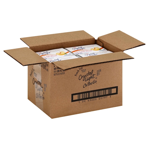 Crystal Light Crystal Light Peach Drink Mix Kosher .09 oz., PK120 - 10043000007973