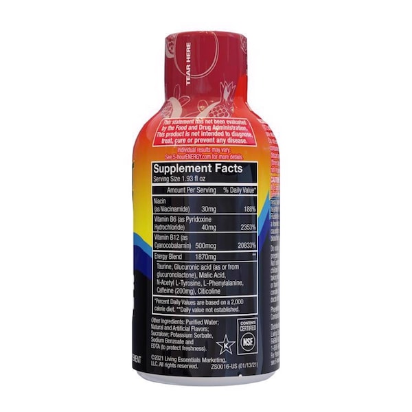 5 Hour Energy 5-hour Energy Regular Strength Sugar Free Pomegranate Energy Shot 1.93 oz - 818125